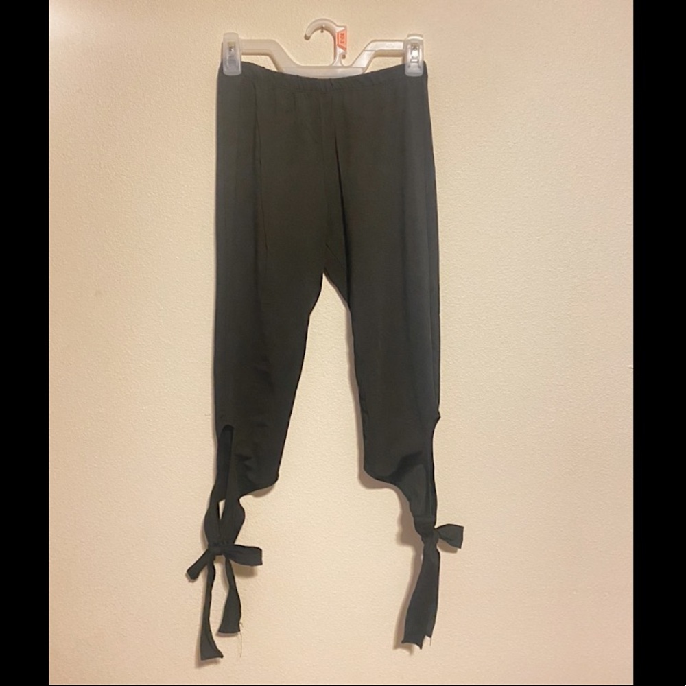 Sweet Claire black tie-up leggings